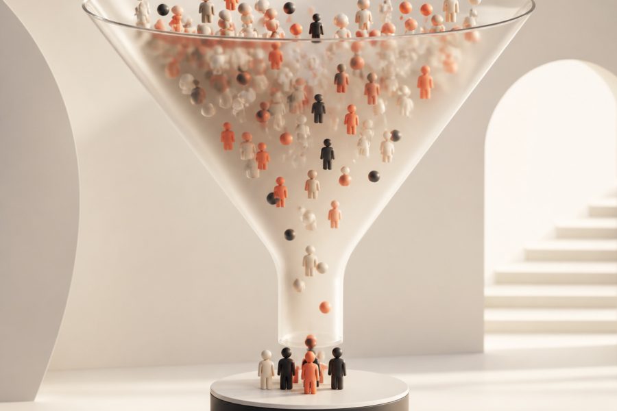 Awareness-tragt (Awareness Funnel) illustreret