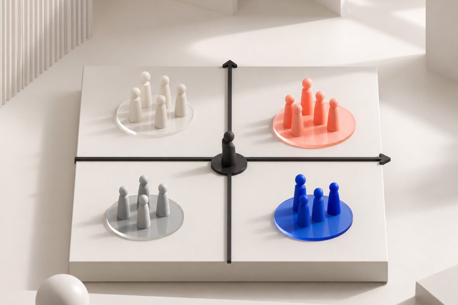 Brandpositioneringsmatrix illustreret