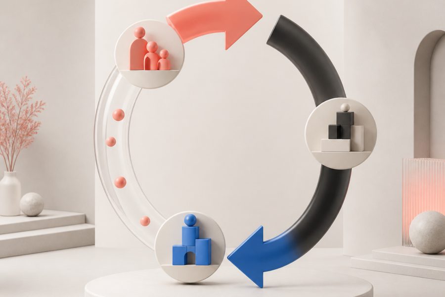 Customer feedback loop illustreret
