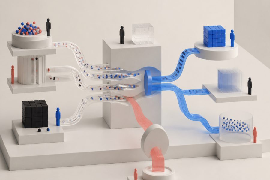 Data flow-mapping illustreret
