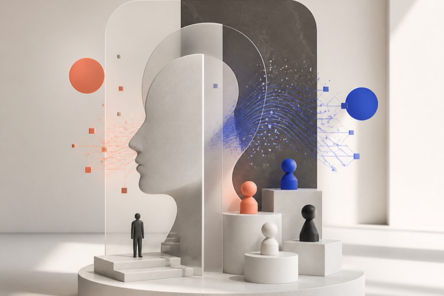Digital identity (Digital identitet) illustreret