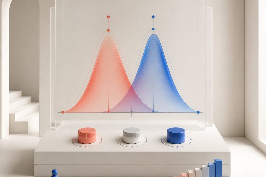 Distributionsparameter illustreret