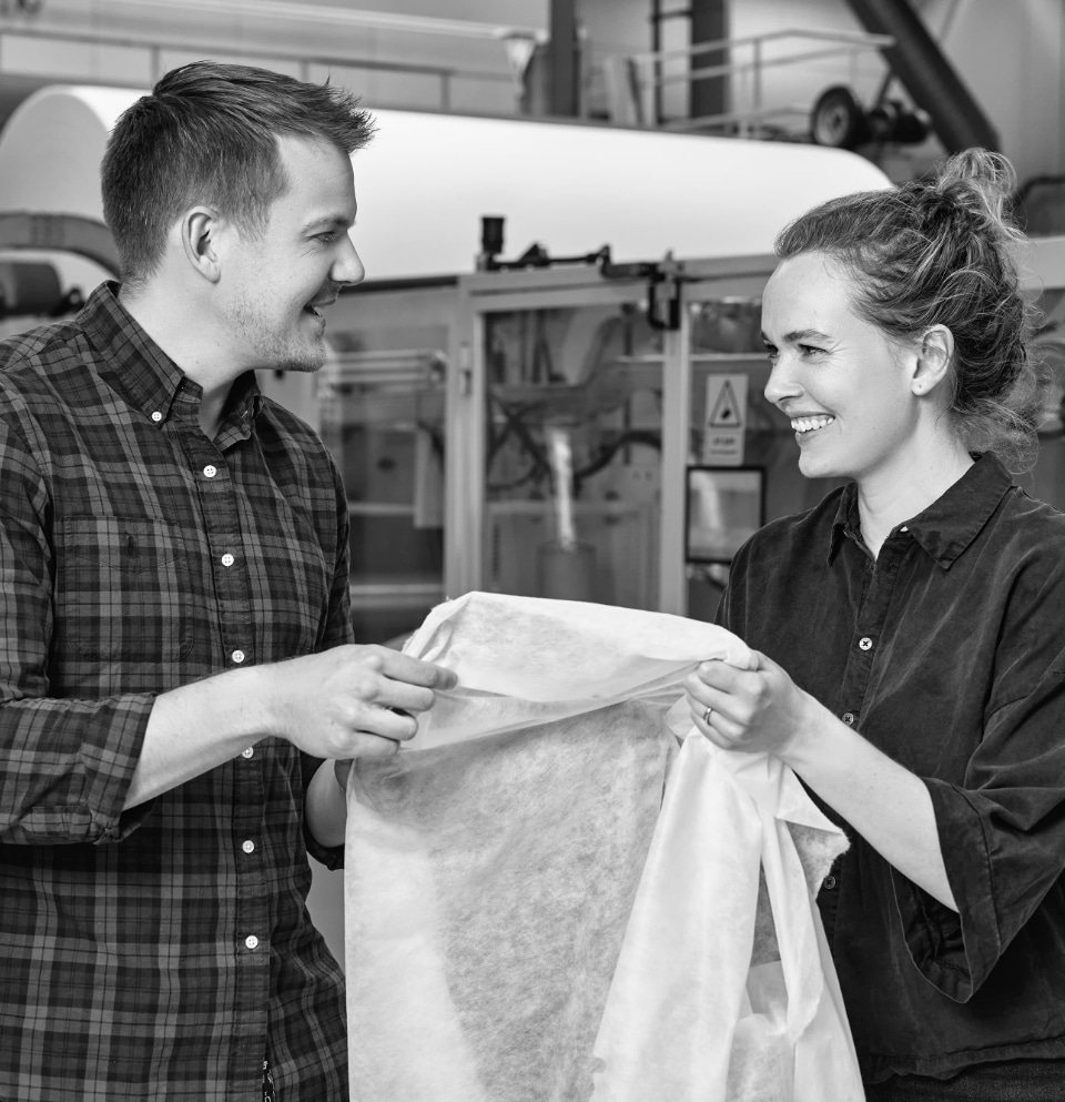 Billede fra MEDIAPOINTs arbejde for Fibertex Personal Care