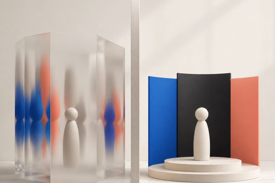 Image vs. identitet illustreret