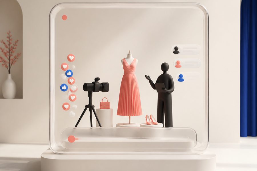 Livestream Shopping illustreret