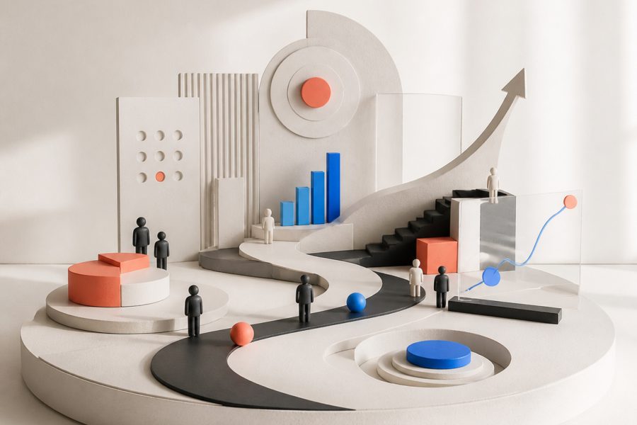 Marketingplan illustreret
