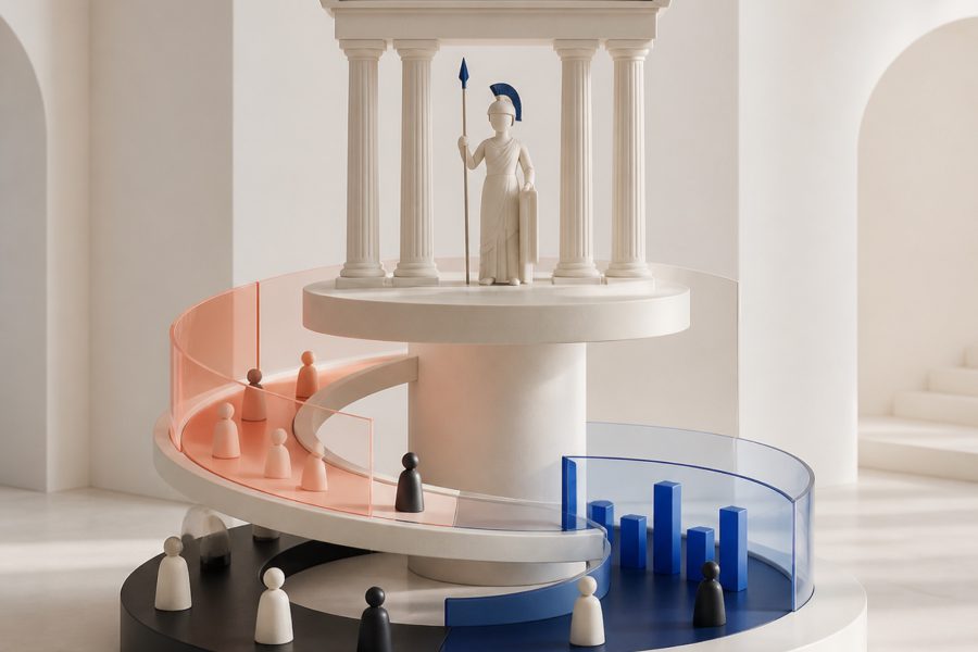 Minerva modellen illustreret
