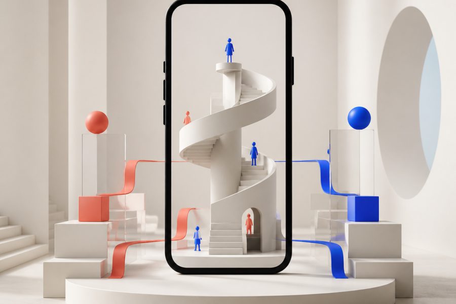 Mobile First illustreret