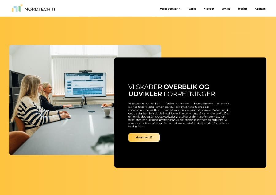Billede fra MEDIAPOINTs arbejde for Nordtech-IT
