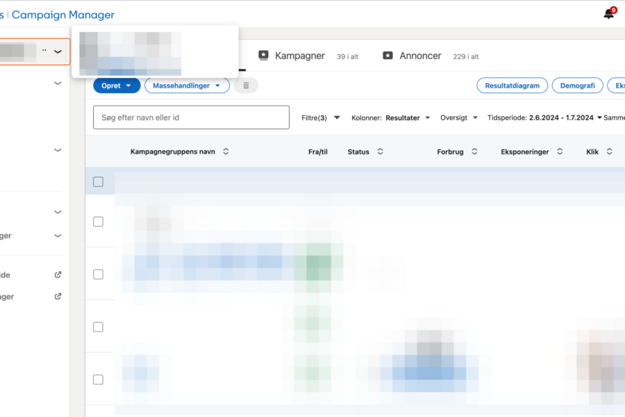 Opret og del adgang til LinkedIn annoncekonto