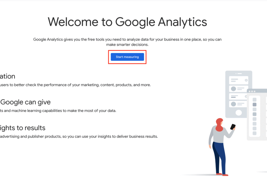 Oprettelse og adgang på Google Analytics