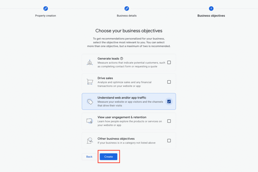 Oprettelse og adgang på Google Analytics