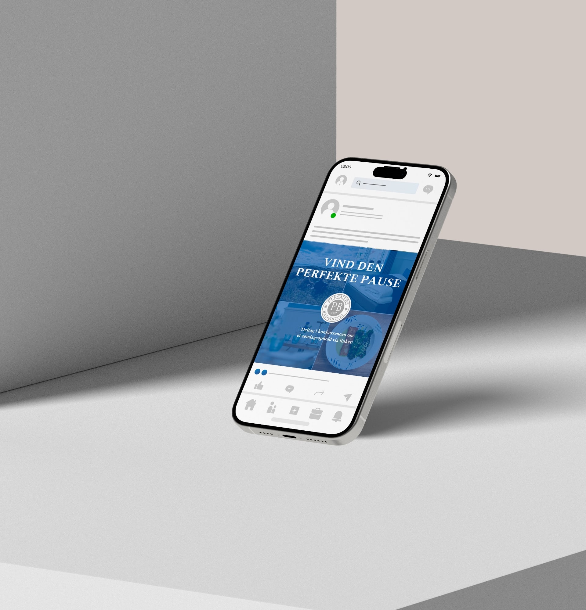 Billede fra MEDIAPOINTs arbejde for Plesners Badehotel
