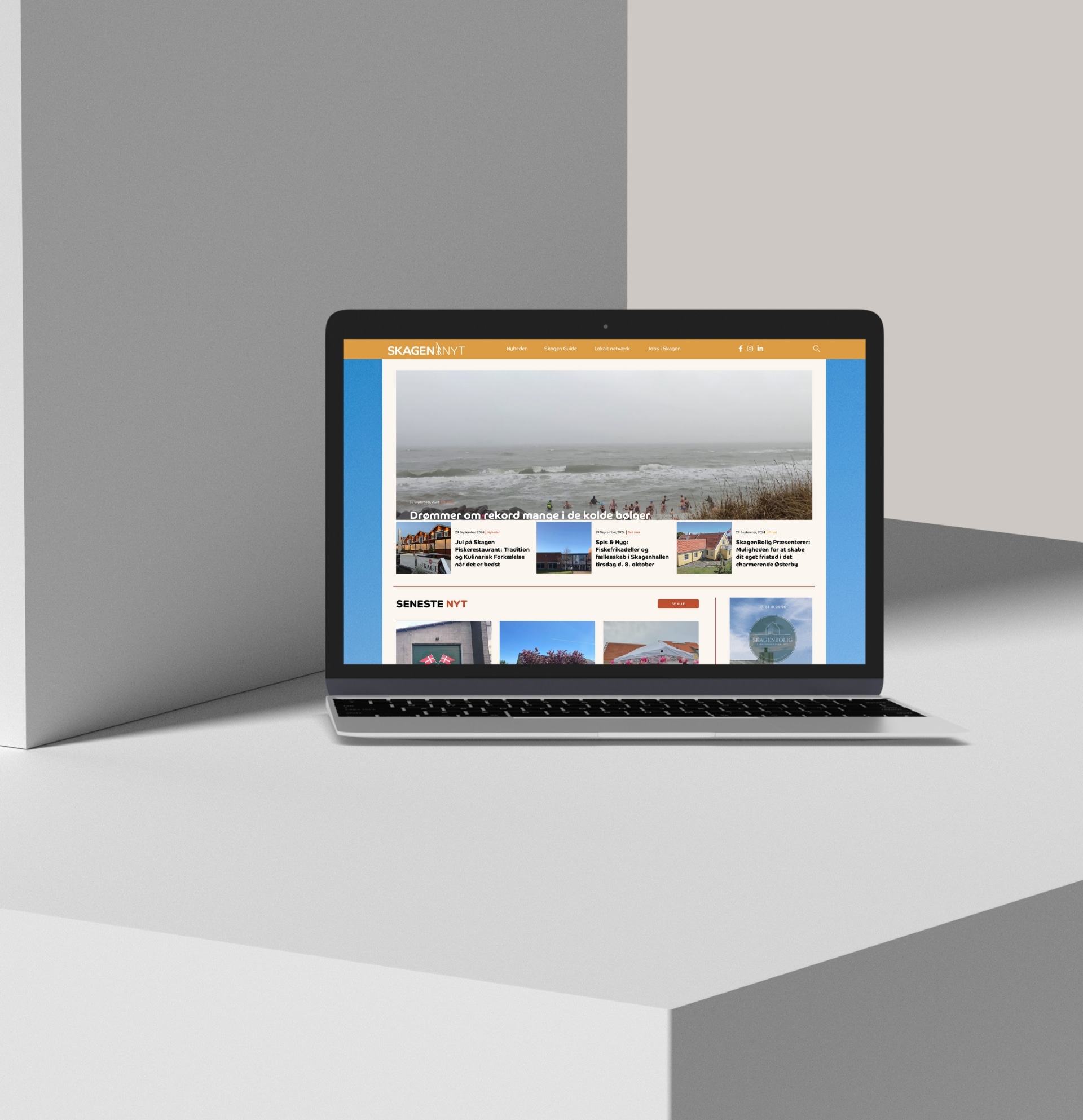 Billede fra MEDIAPOINTs arbejde for Skagen Nyt