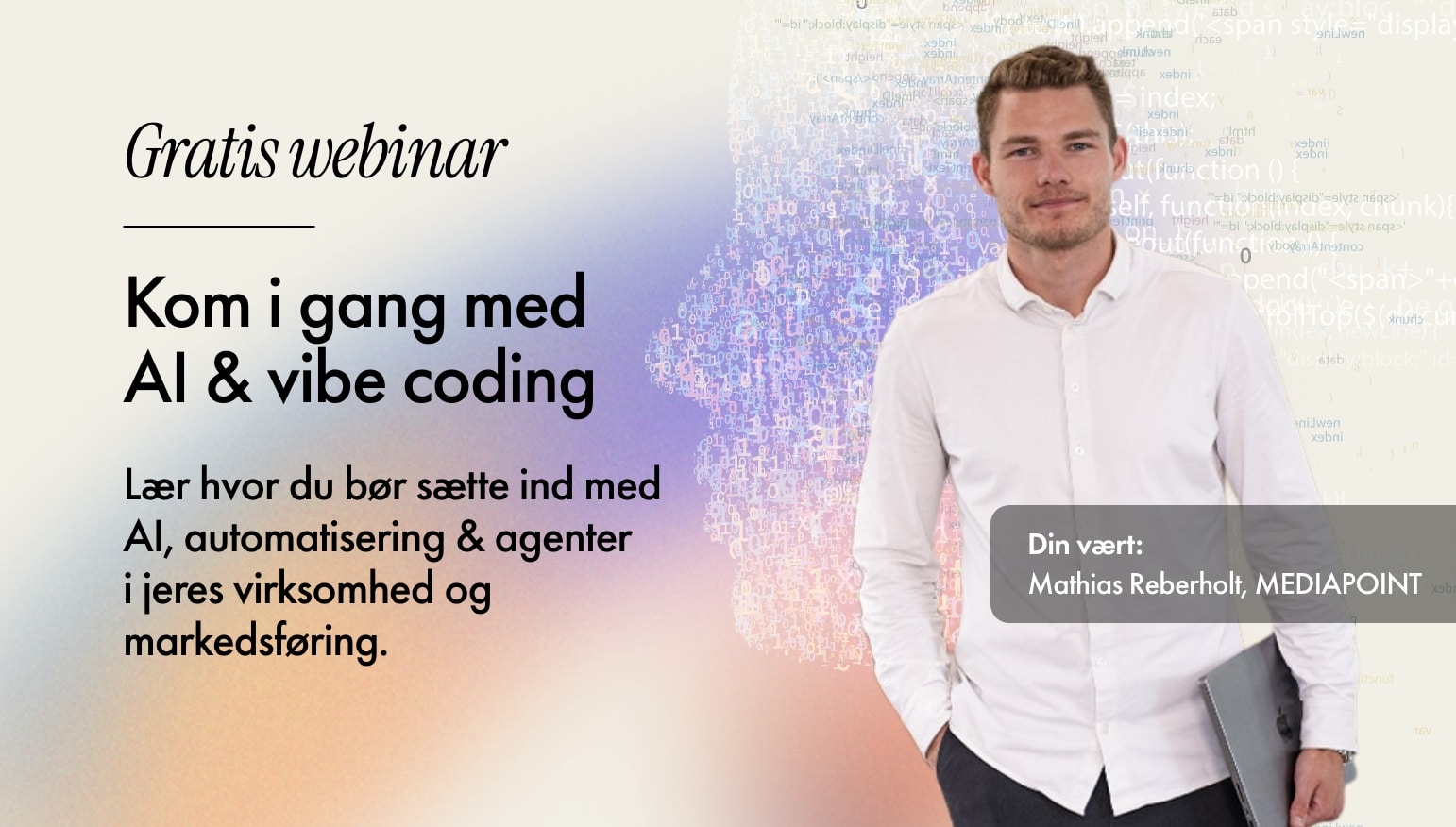 Webinar: Kom i gang AI & vibe coding i marketing