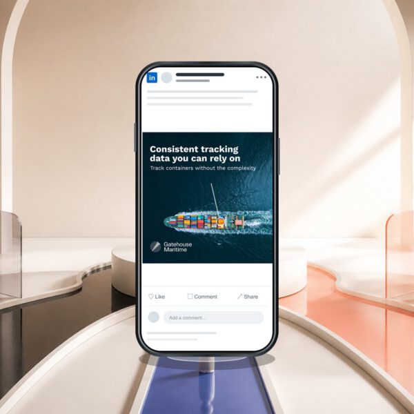 LinkedIn-annonce udviklet af MEDIAPOINT for Gatehouse Maritime