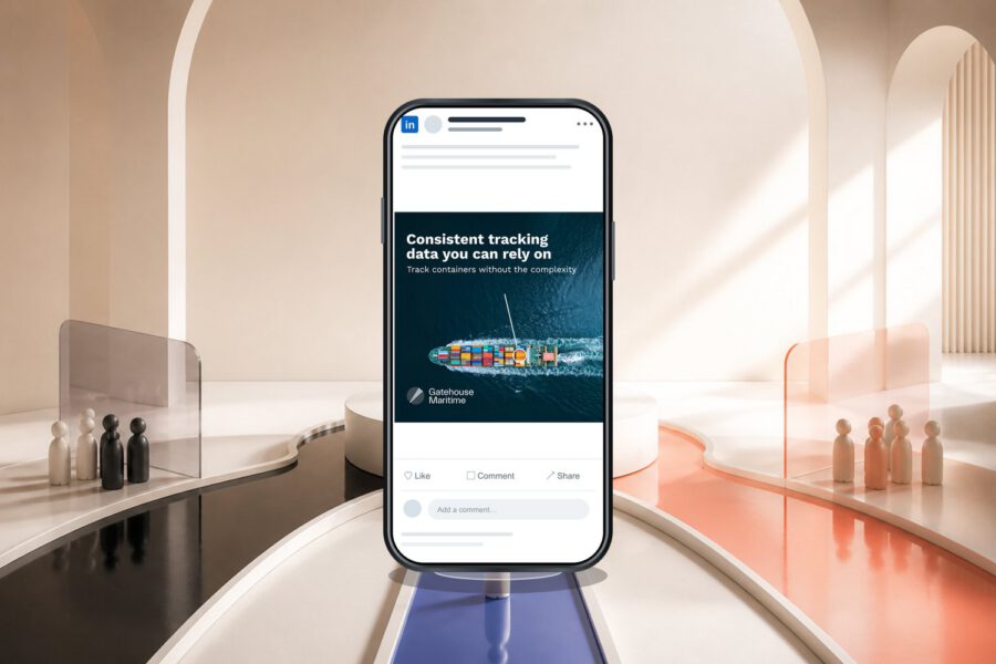 LinkedIn-annonce udviklet af MEDIAPOINT for Gatehouse Maritime
