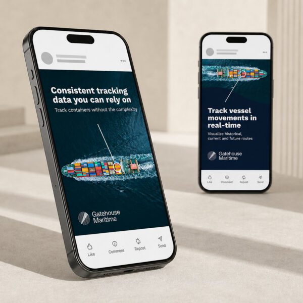LinkedIn-annonce udviklet af MEDIAPOINT for Gatehouse Maritime