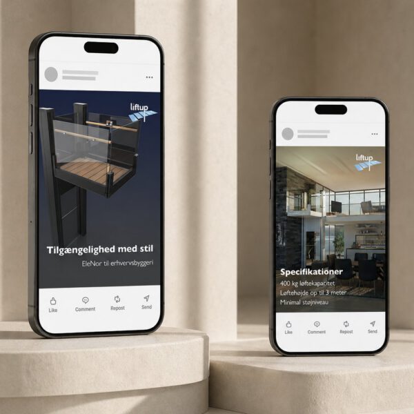 LinkedIn-annonce udviklet af MEDIAPOINT for Liftup