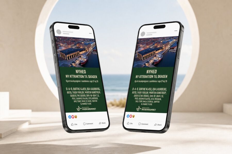 Meta-annonce udviklet af MEDIAPOINT for Maskinrummet Skagen