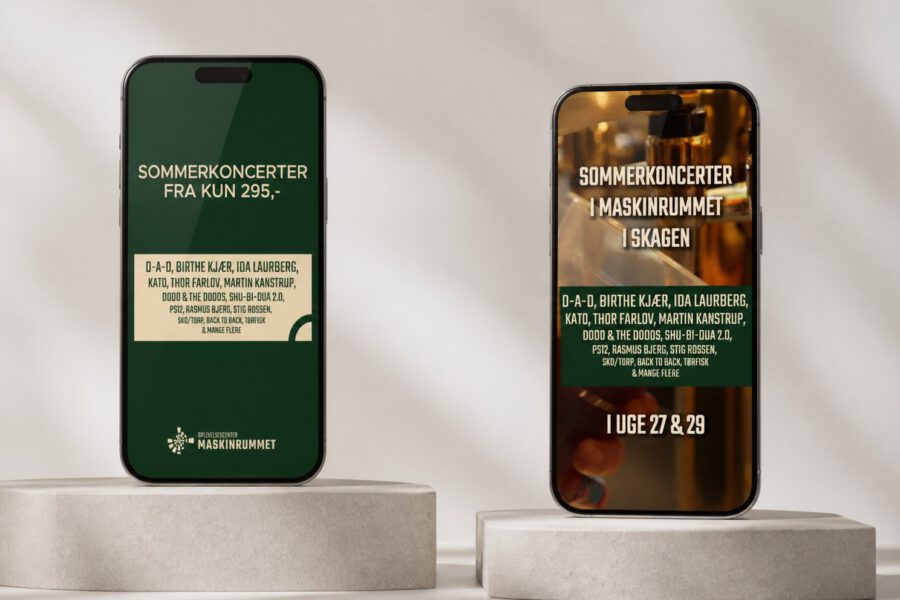 TikTok-annonce udviklet af MEDIAPOINT for Maskinrummet Skagen
