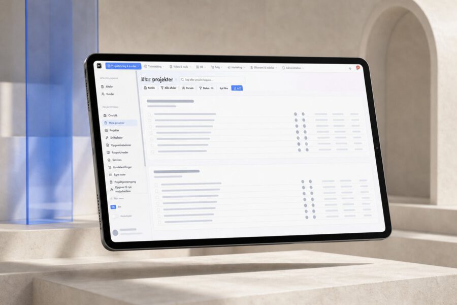Klikbar prototype bygget hos MEDIAPOINT