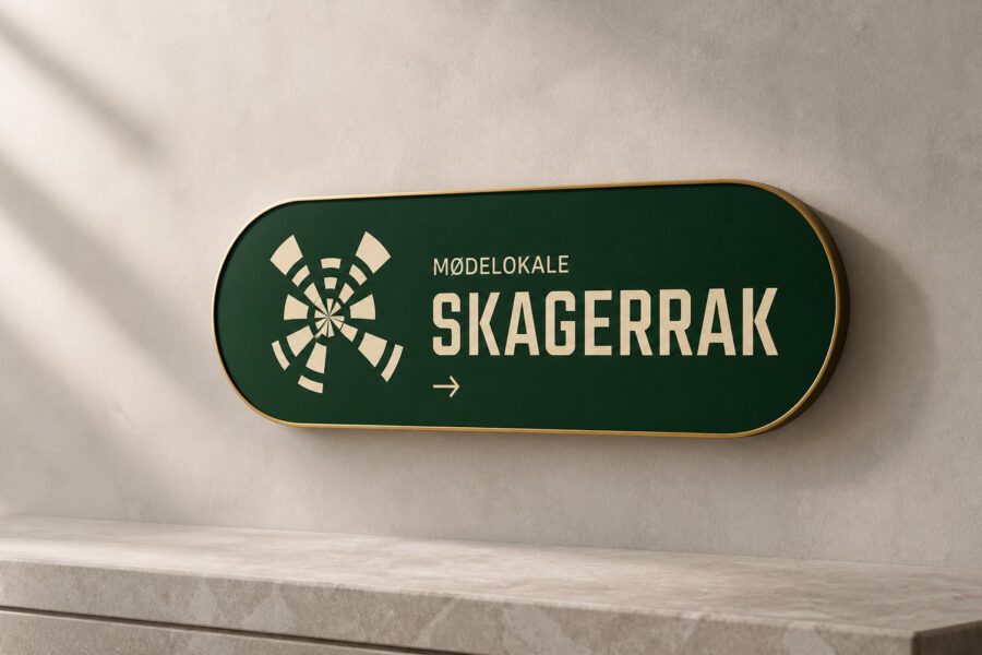 Wayfinding udviklet af MEDIAPOINT for Maskinrummet