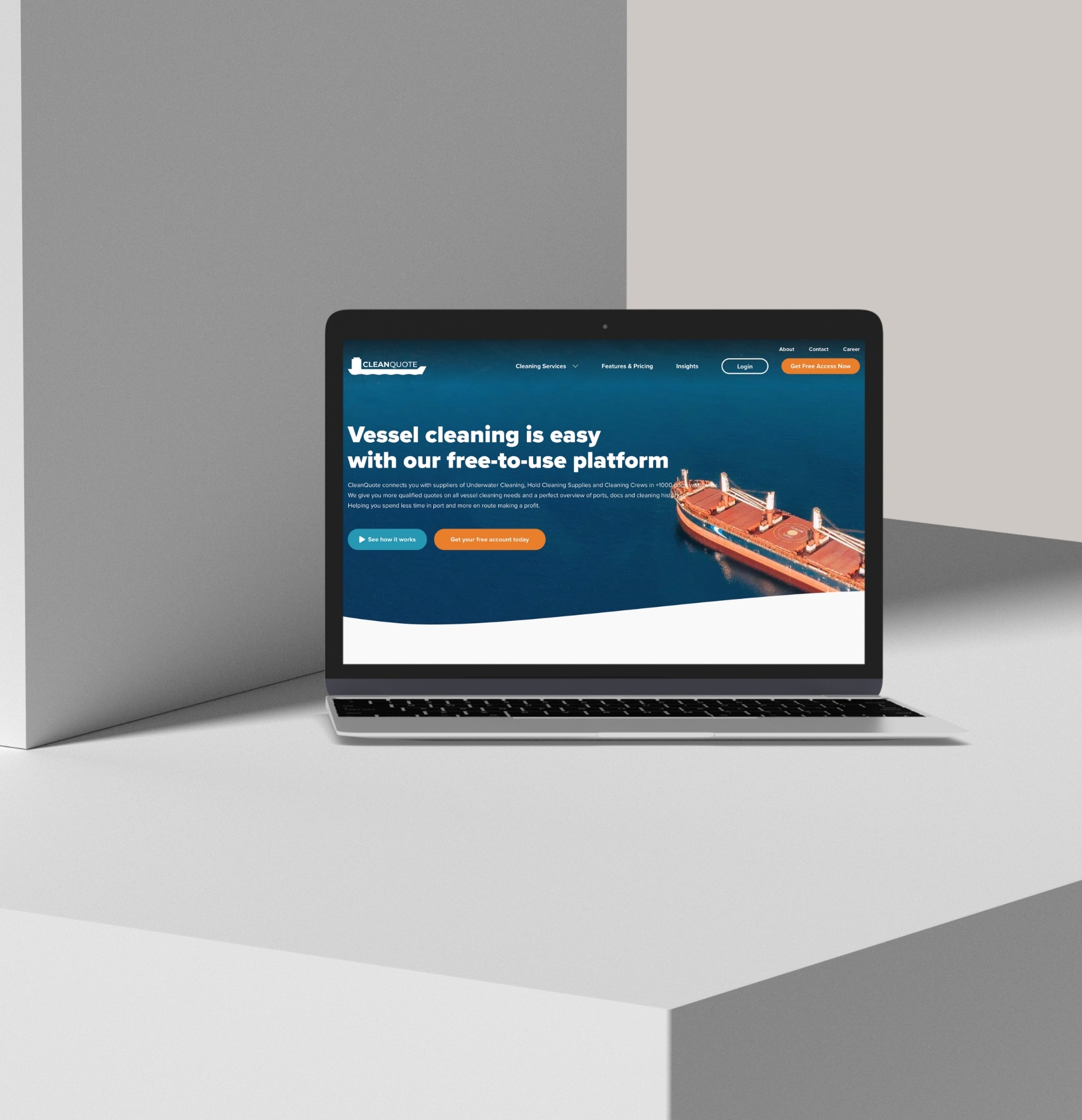Billede fra MEDIAPOINTs arbejde for CleanQuote