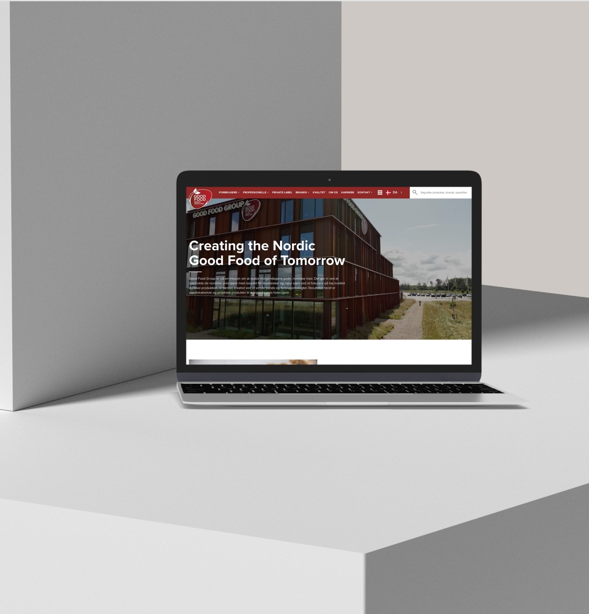 Billede fra MEDIAPOINTs arbejde for Good Food Group