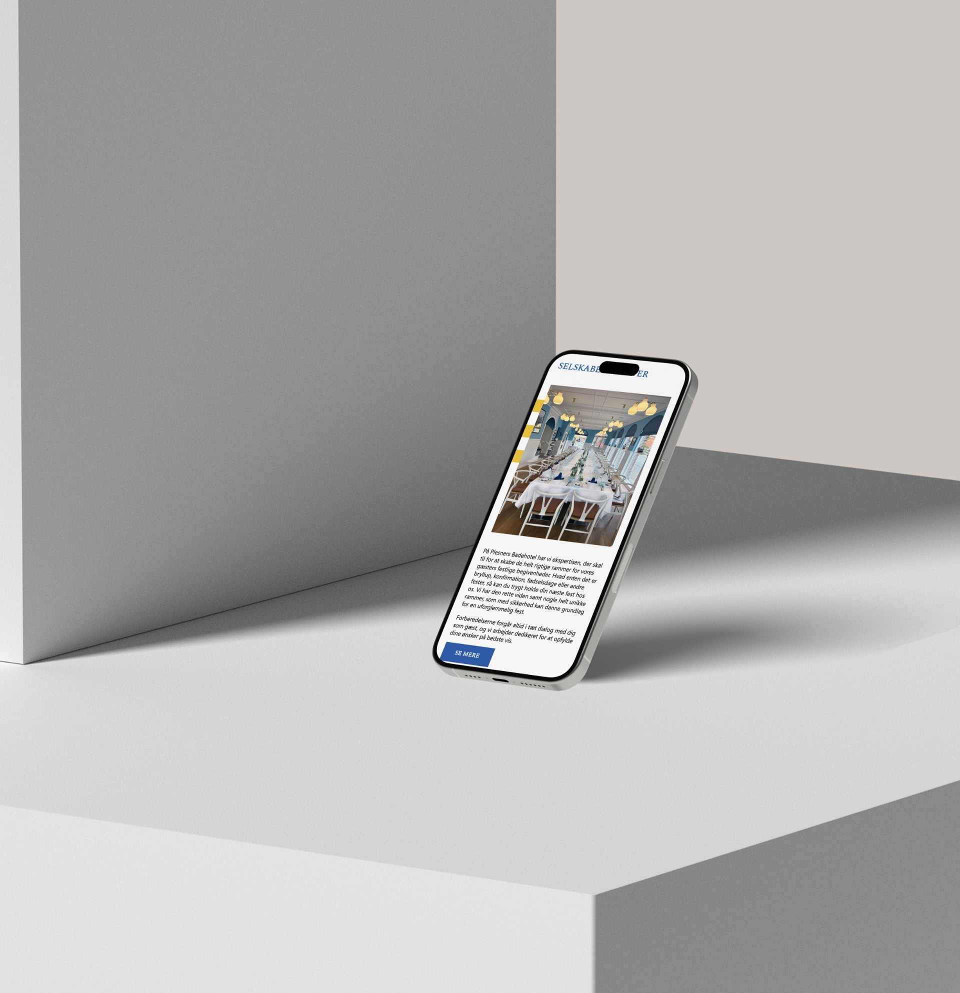 Billede fra MEDIAPOINTs arbejde for Plesners Badehotel