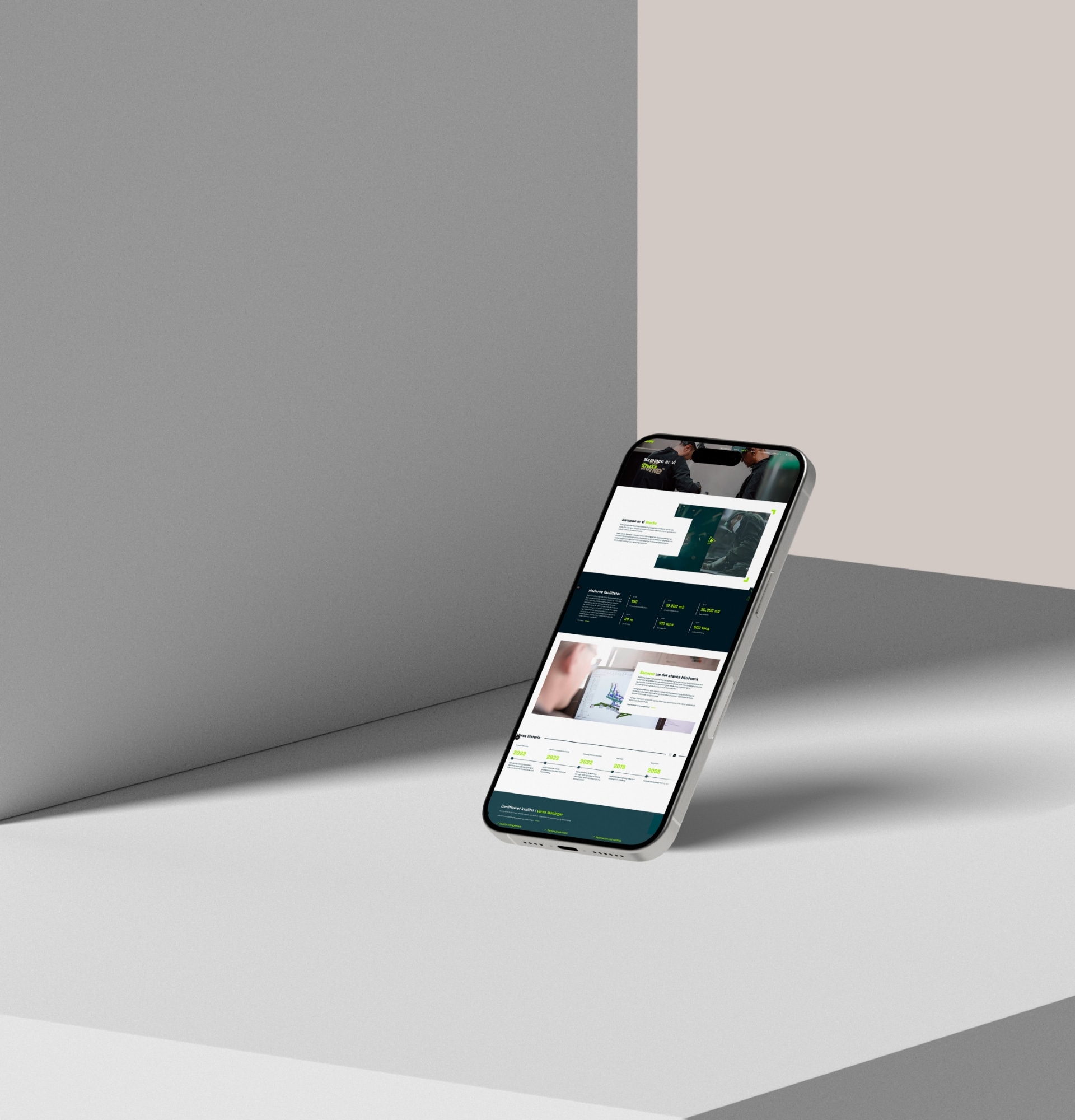Billede fra MEDIAPOINTs arbejde for Sterke