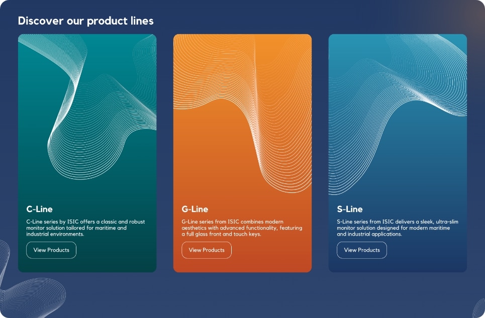 Produktside på ISICs website med tekniske specifikationer
